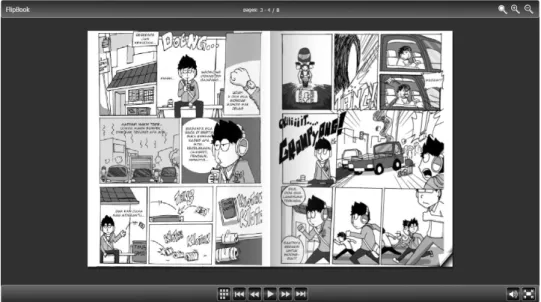 Gambar 2. Contoh Tampilan E-comic  