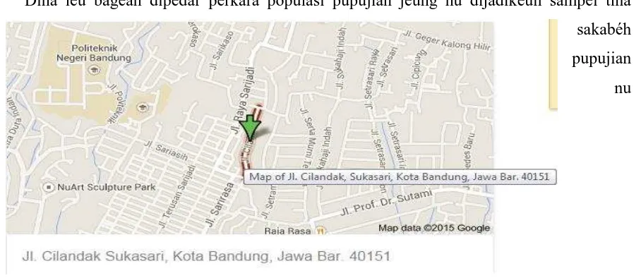 Gambar 3.1: Peta Pondok Pasantrén Al-Barokah Bandung 