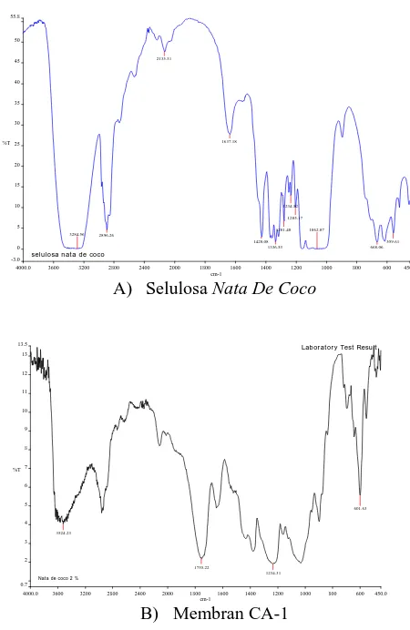 Gambar 1. Spektrum FTIR  