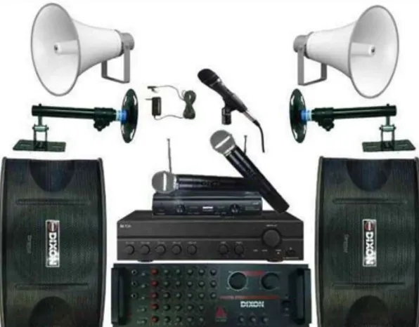 Gambar 1. Piranti elektronika untuk sistem  tata suara 