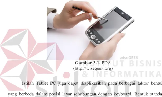Gambar 3.1. PDA  (http://wisegeek.org) 