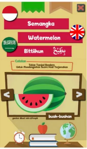 Gambar 5. Sub menu buah-buahan 