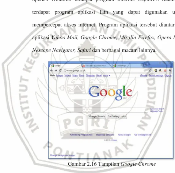 Gambar 2.16 Tampilan Google Chrome 