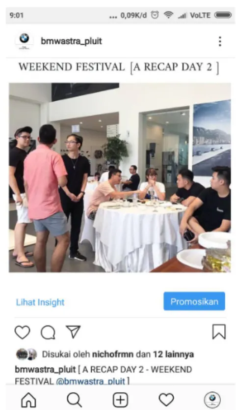 Gambar 3.8 Konten Event BMW Pluit 