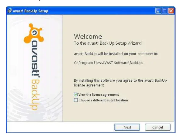 Figure 1: Welcome screen 