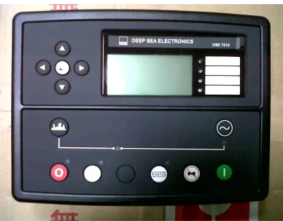 Gambar 3.1 : DSE (Deepsea 7510) PLC, Auto Start &amp;Automains (Utility)  Failure Control Module 