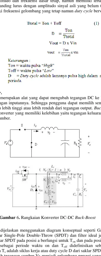 Gambar 6. Rangkaian Konverter DC-DC Buck-Boost 