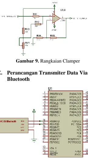 Gambar 9. Rangkaian Clamper   E.  Perancangan Transmiter Data Via 