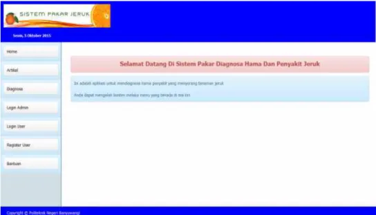Gambar 5. Halaman utama aplikasi 