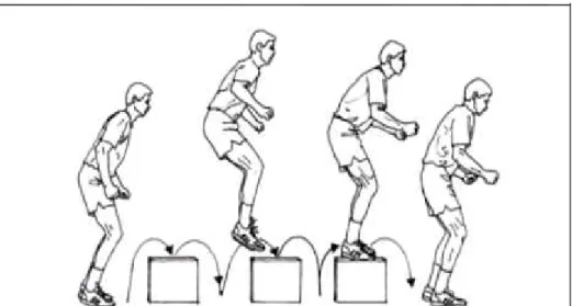 Gambar 2. Standing jumps Sumber : www.koni.or.id