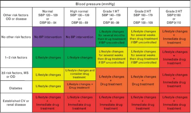 Gambar 2. Inisiasi pengobatan dengan anti hipertensi  Tujuan terapi hipertensi menurut ESH-2007: 