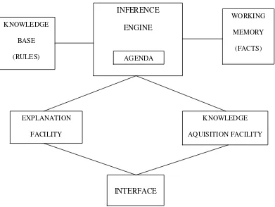 Gambar 2.2 Struktur Sistem Pakar (Giarratano dan Riley, 2005)