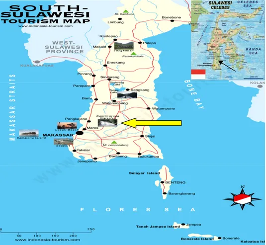 Gambar 14  Peta lokasi Taman Nasional Bantimurung-Bulusaraung. 