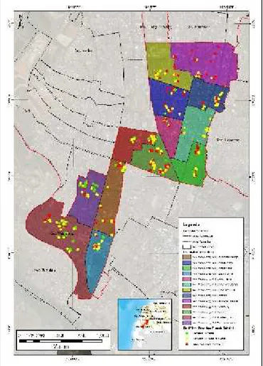 Gambar 1. Peta Lokasi Hasil Identifikasi Masyarakat Penerima Rumah Subsidi di Kecamatan Mamajang Sumber : Hasil Analisis, 2021.