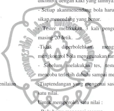Gambar 1.8 Pengukuran Koordinasi Mata-Kaki  commit to user 
