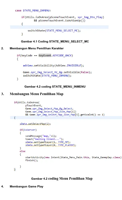 Gambar 4.1 Coding STATE_MENU_SELECT_MC 