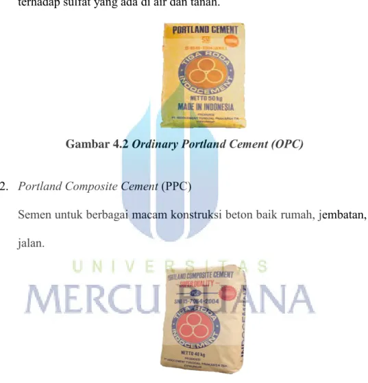 Gambar 4.2  Ordinary Portland Cement (OPC) 