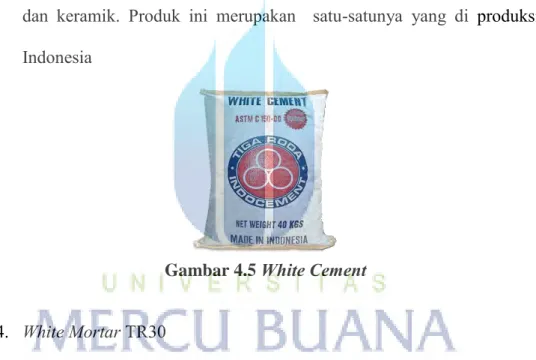 Gambar 4.6 White Mortar TR30 