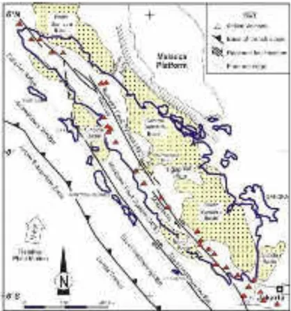 Gambar II.4.Struktur geologi regional Sumatera 