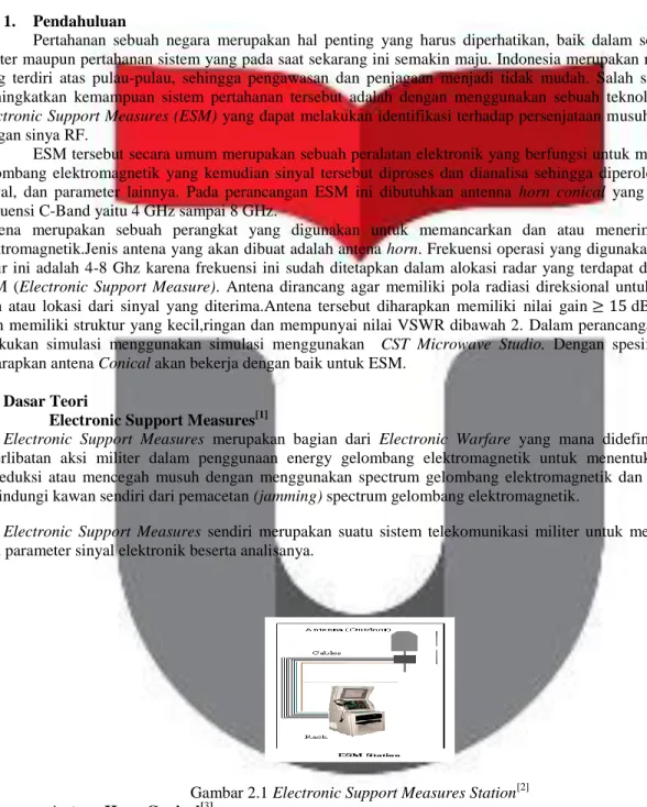 Gambar 2.1 Electronic Support Measures Station [2] 