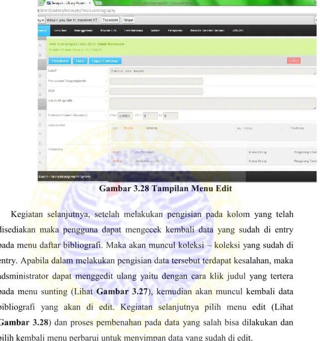 Gambar 3.28 Tampilan Menu Edit 