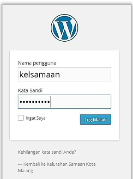 Gambar 2. Tampilan Login Standar 