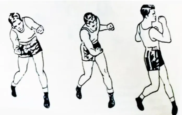 Gambar 5. Teknik Pukula Uppercut  (Sumber :Drs. Mayun Naendra, IGAR, Seni Olahraga 