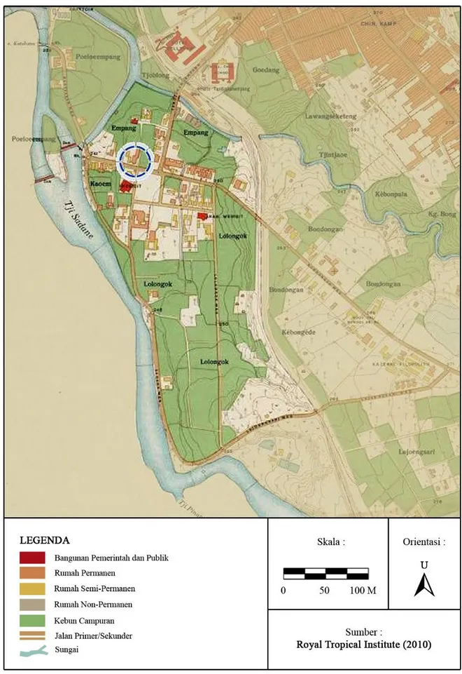 Gambar 10. Peta Kawasan Empang Tahun 1920