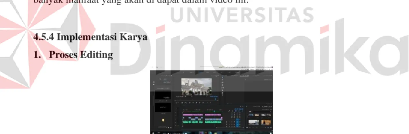 Gambar 4. 10 Proses Editing 
