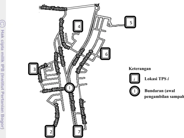 Gambar 28  Peta lokasi TPS di Kampung Wayang. 