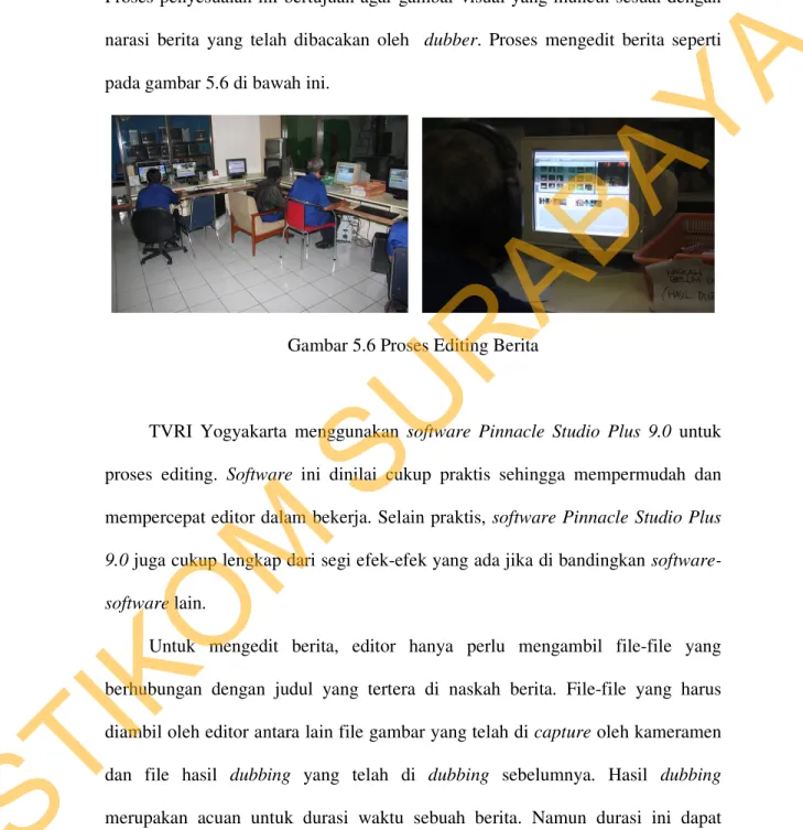 Gambar 5.6 Proses Editing Berita 