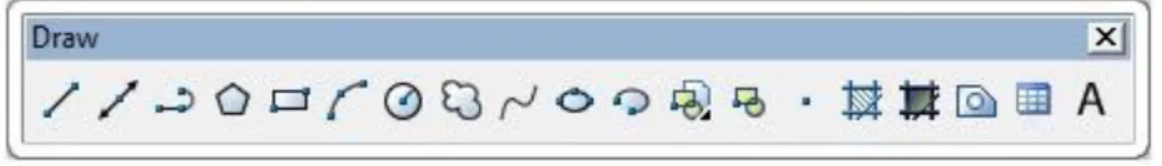 Gambar 2.2.  Toolbar draw  1.  LINE  