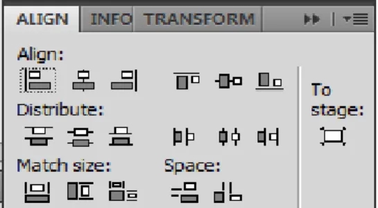 Gambar 2.9. Panel Align 