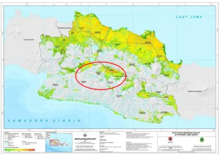Gambar 3. Peta Risiko Banjir Provinsi Jawa Barat 