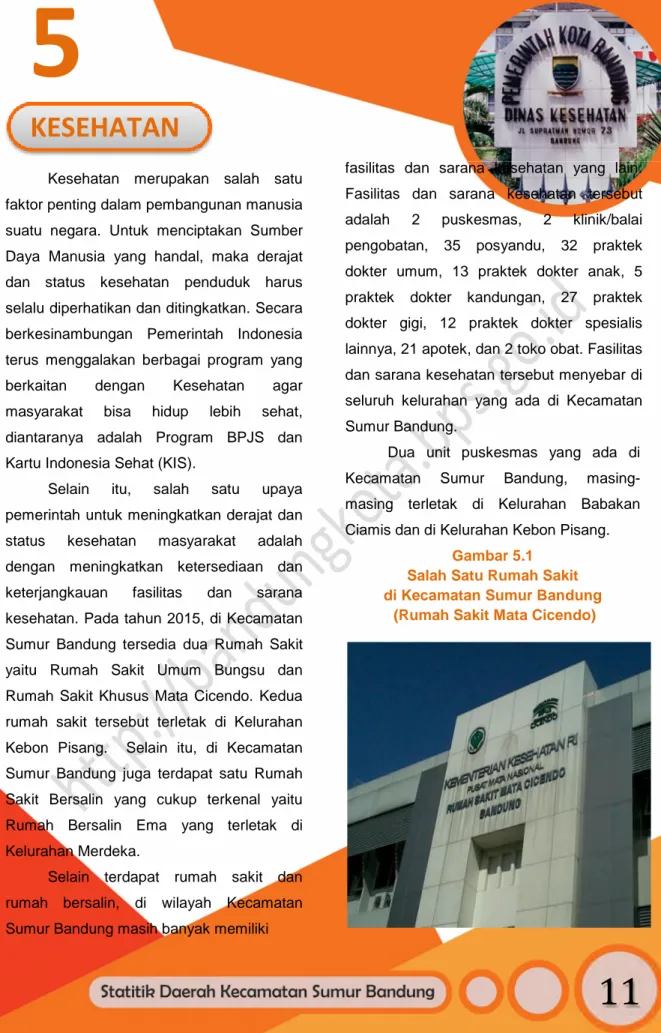 Gambar 5.1 Salah Satu Rumah Sakit di Kecamatan Sumur Bandung