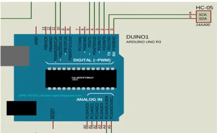 Gambar 3.8 Perancangan module bluetooth HC-05 