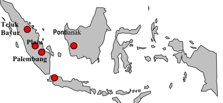 Gambar 3.1 Peta Lokasi Wilayah Pelayaran PELINDO II