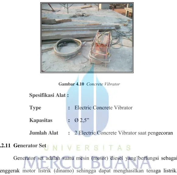 Gambar 4.10   Concrete Vibrator  