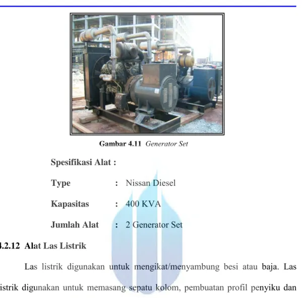 Gambar 4.11   Generator Set  