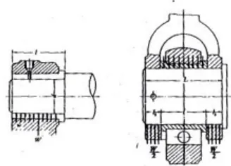 Gambar 3. .Bantalan radial ujung dan  radial tengah  (Dasar  perencanaan  dan  pemilihan  elemen  mesin