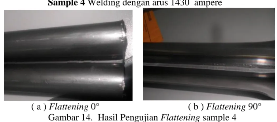 Gambar 15.  Hasil Pengujian ECT sample 1  Sample 2 Welding dengan arus 1438 ampere 