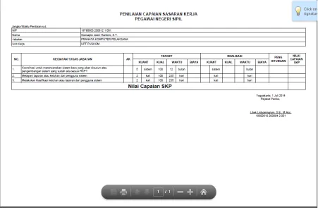 Gambar 10. Cetakan Form SKP