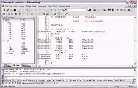 Gambar 2.8.  8051 Editor, assembler, simulator 