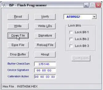 Gambar 2.9.  ISP-Flash Programmer 3.a 