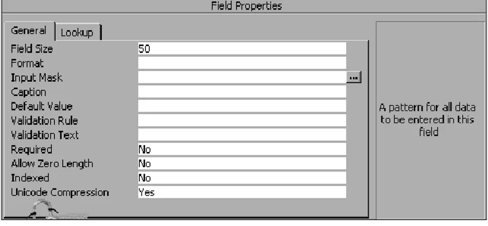 Tabel  mengorganisasi  data  dalam  bentuk  Kolorn  (disebut  Field)  dan  baris  (disebut Record)