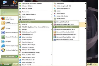 Gambar 5.1 Tampilan saat membuka Excel pada windows 