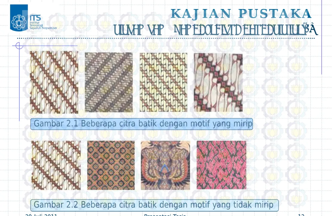 Gambar 2.1 Beberapa citra batik dengan motif yang mirip