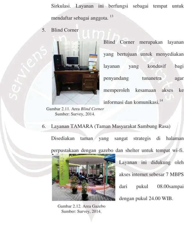 Gambar 2.12. Area Gazebo  Sumber: Survey, 2014. 