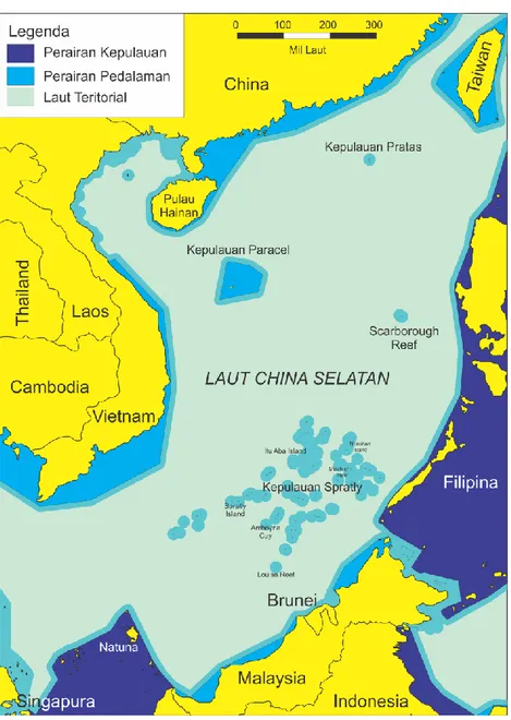 Gambar 5 Kawasan laut setengah tertutup - Laut China Selatan 