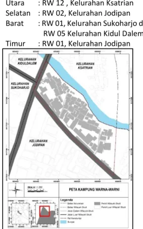 Gambar 1 Peta Kampung Warna-Warni